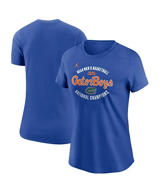Jordan Women's Royal Florida Gators 2025 Ncaa Men's Basketball National Champions Gator Boys T-Shirt