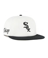 '47 Brand Men's White/Black Chicago White Sox Foundation Captain Snapback Hat