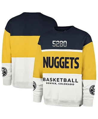 '47 Brand Men's and Women's Yellow Denver Nuggets 2024/25 City Edition On Five Maximalist Pullover Sweatshirt