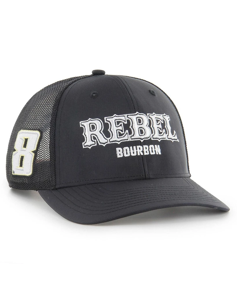 '47 Brand Men's Black Kyle Busch Rebel Bourbon Trucker Adjustable Hat