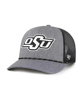 '47 Brand Men's Gray Oklahoma State Cowboys Carbon Rope Adjustable Hat