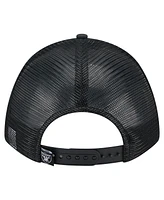 New Era Men's Black Las Vegas Raiders Active Minimalist M-Crown A-Frame 9FORTY Adjustable Hat
