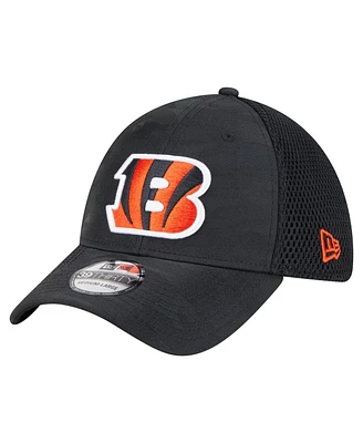 New Era Men's Black Cincinnati Bengals Active Camo 39THIRTY Flex Hat