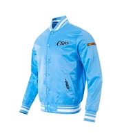 Pro Standard Men's Blue La Clippers 2024/25 City Edition Chenille Satin Full-Snap Jacket