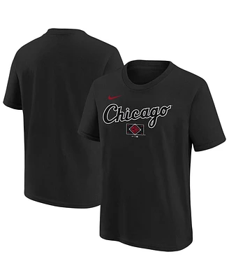 Nike Big Boys and Girls Black Chicago White Sox 2025 City Connect Wordmark T-Shirt