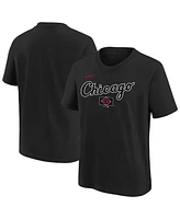 Nike Big Boys and Girls Black Chicago White Sox 2025 City Connect Wordmark T-Shirt