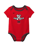 Nike Newborn 2-Pack Red/Black Chicago White Sox 2025 City Connect Bodysuit Set