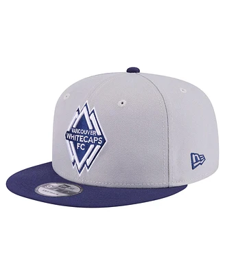 New Era Men's Gray Vancouver Whitecaps Fc Color Pack Two-Tone 9FIFTY Snapback Hat