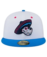 New Era Men's White/Blue Midland Rockhounds Copa de la Diversion 59FIFTY Fitted Hat