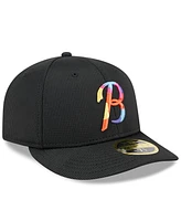 New Era Men's Black Baltimore Orioles City Connect Batting Practice Low Profile 59FIFTY Fitted Hat