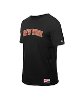 New Era Men's Black York Knicks Premium Wordmark T-Shirt