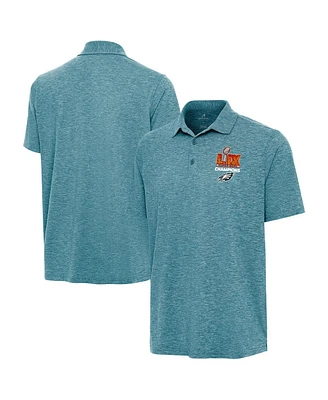 Antigua Men's Midnight Green Philadelphia Eagles Super Bowl Lix Champions Par 3 Polo Shirt