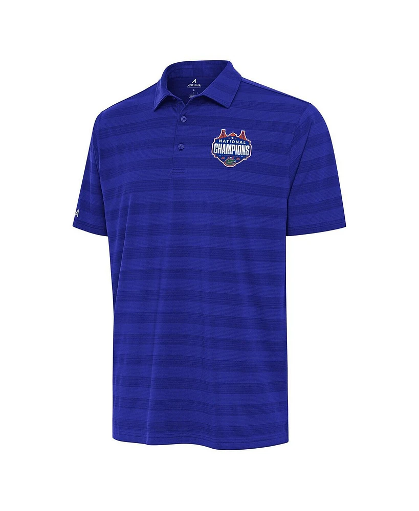Antigua Men's Royal Florida Gators 2025 Ncaa Basketball National Champions Tunnel Polo Shirt