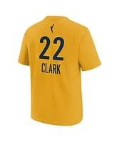 Nike Big Boys and Girls Caitlin Clark Gold Indiana Fever Name Number T-Shirt