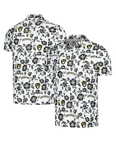 Reyn Spooner Men's White Milwaukee Brewers Pua Performance Polo Shirt