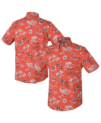 Reyn Spooner Men's Orange Baltimore Orioles Kekai Button-Down Shirt