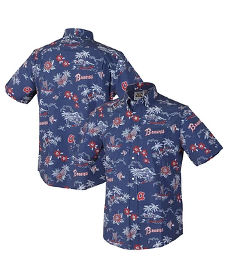 Reyn Spooner Men's Blue Atlanta Braves Kekai Button-Down Shirt