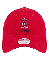 New Era Women's Red Los Angeles Angels Preppy Team 9TWENTY Adjustable Hat
