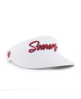 '47 Brand Men's White Oklahoma Sooners Melbourne Brrr Adjustable Visor Hat