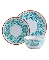 Infuse Melamine 12 Pc. Dinnerware Set, Service for 4
