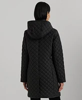 Lauren Ralph Women's Hooded Quilted Coat