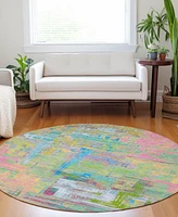 Addison Chantille Machine Washable ACN1342 8'x8' Round Area Rug