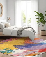 Addison Chantille Machine Washable ACN1512 8'x8' Round Area Rug
