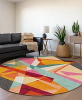 Addison Chantille Machine Washable ACN1611 8'x8' Round Area Rug