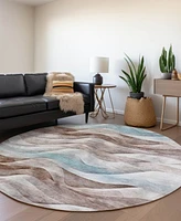 Addison Chantille Machine Washable ACN1621 8'x8' Round Area Rug