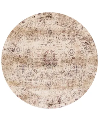 Closeout! Loloi Anastasia Af-01 Ivory/Multi 7'10" Round Rug