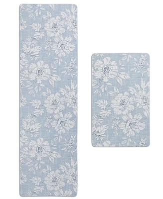 Laura Ashley Iris Ant-Fatigue 2-Pc. Wellness Mats