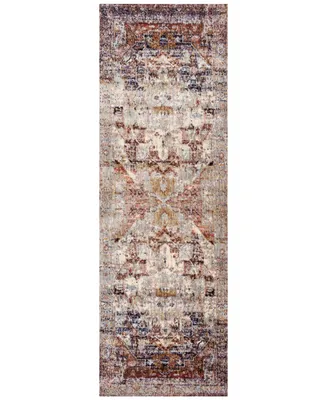 Loloi Anastasia Af-08 Slate/Multi 2'7" x 8' Runner Area Rug