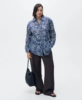 Mango Women's Printed Cotton Shirt
