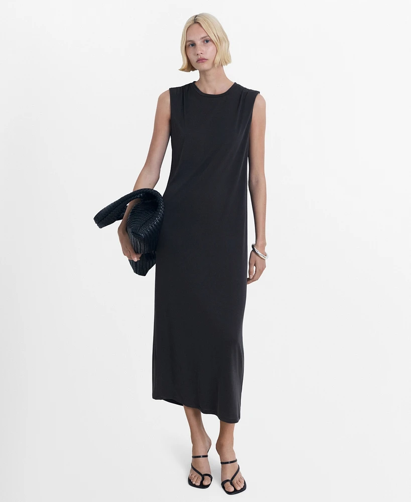 Mango Women's Flowy Long Dress
