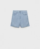 Mango Women's Straight Lyocell Bermuda Shorts