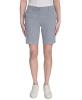 Nautica Jeans Women's Striped Riviera Mid-Rise Shorts