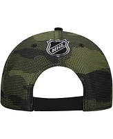 Fanatics Men's Black Anaheim Ducks Authentic Pro Military Appreciation Adjustable Hat
