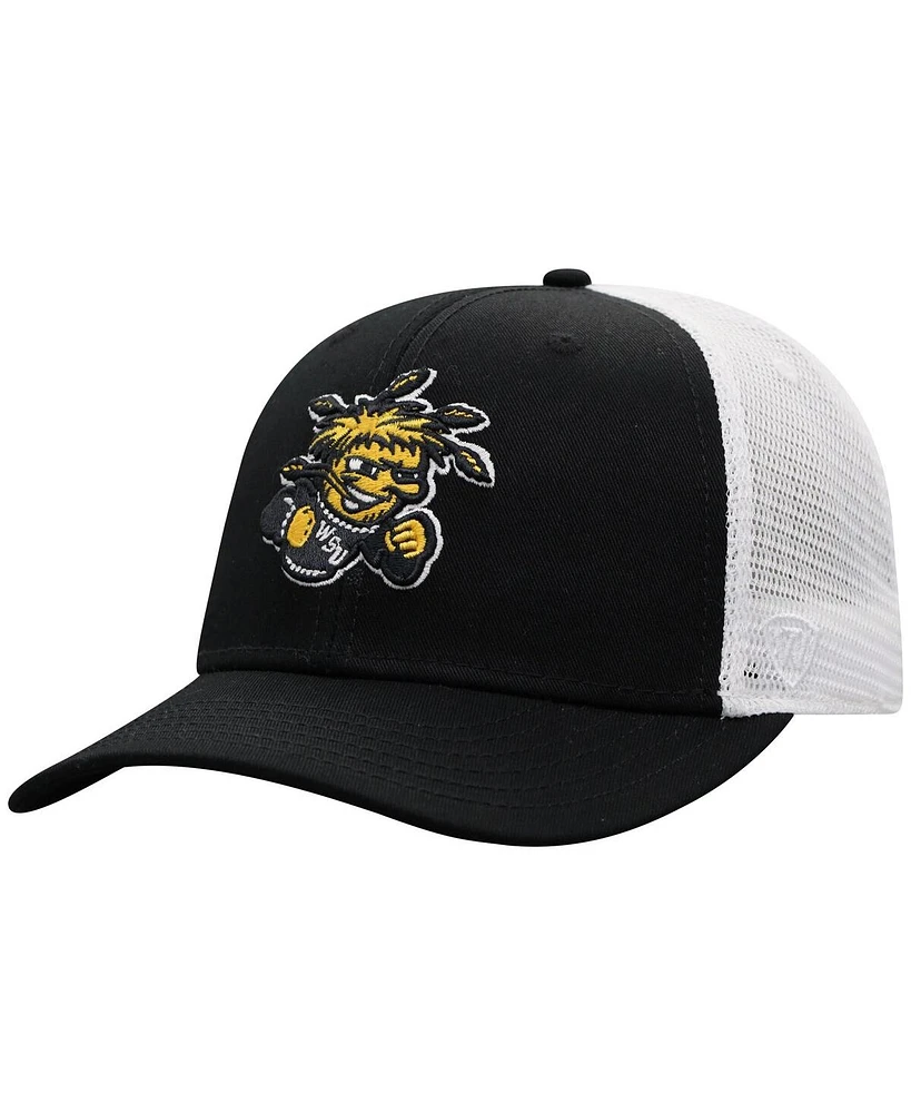 Top of the World Men's Black Wichita State Shockers Victory Baseline Adjustable Trucker Hat