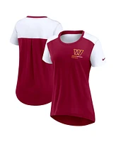 Nike Women's Burgundy Washington Commanders Performance Fashion T-Shirt