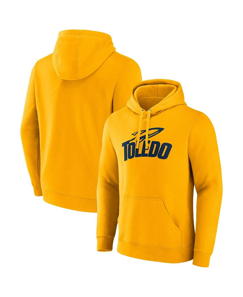 Fanatics Men's Gold Toledo Rockets Primary Logo Pullover Hoodie