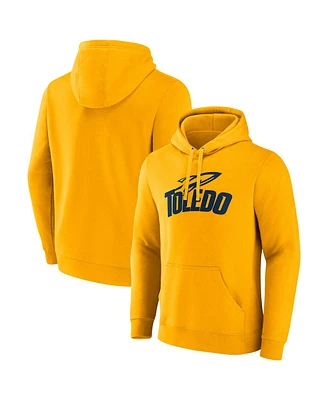 Fanatics Men's Gold Toledo Rockets Primary Logo Pullover Hoodie