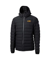 Cutter & Buck Men's Black Lsu Tigers Alumni Logo Mission Ridge Reprove Eco Insulated Puffer Full-Zip Jacket