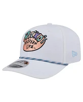 New Era Men's White Rocko's Modern Life Rope 9SEVENTY Stretch snap Adjustable Hat