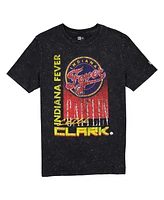 New Era Men's Caitlin Clark Black Indiana Fever Full Court Press Mineral Wash Player T-Shirt