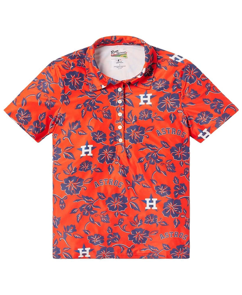 Reyn Spooner Women's Orange Houston Astros Pua Performance Polo Shirt