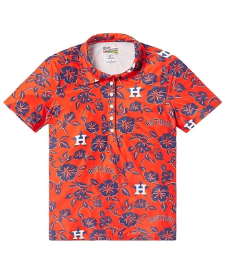 Reyn Spooner Women's Orange Houston Astros Pua Performance Polo Shirt