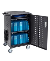 ECR4Kids 30-Bay Charging Cart, Black, 1