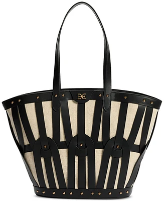 Sam Edelman Bay Extra Large Dye Cut Leather Tote Bag