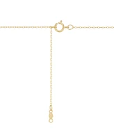 Polished Initial C Pendant Necklace in 14k Gold, 16" + 2" extender