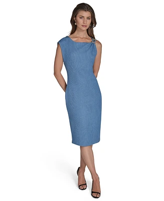 Halston Women's Hardware-Trim Sheath Dress